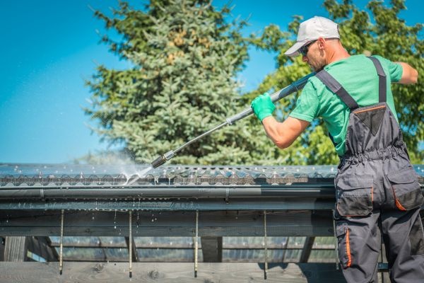 Gutter Power Washing in Brandon