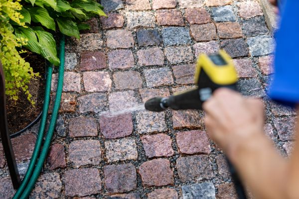 Paver Sidewalk Cleaning in Brandon